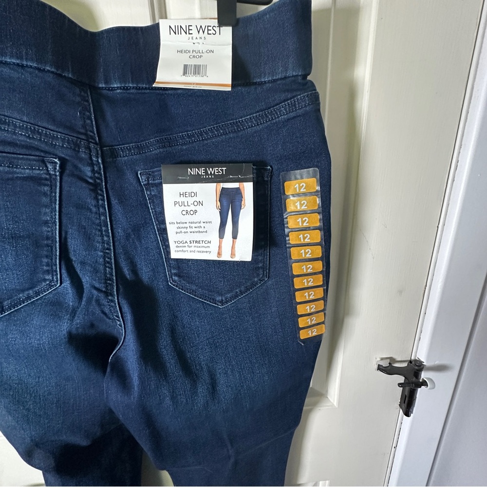Nine West Dark Blue HEIDI PULL-ON CROP - Picture 5 of 10